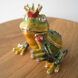 エナメルボックス かえる カエル 蛙 ケース ジュエリーケース イギリス
