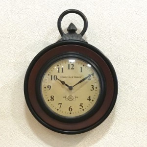 掛け時計 掛時計 ウォールクロック 丸 木製 クラシック エスニック クロック ETHNIC CLOCK MAKERS