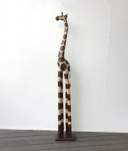 きりん キリン Giraffe 麒麟 置物 置き物 雑貨 インテリア オブジェ アジアン雑貨 バリ 木製 エスニック