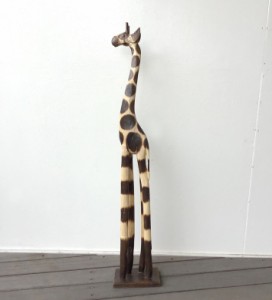 きりん キリン Giraffe 麒麟 置物 置き物 雑貨 インテリア オブジェ アジアン雑貨 バリ 木製 エスニック