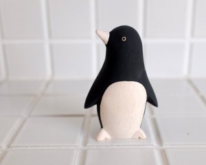 ぺんぎん ペンギン Penguin インテリア 置物 木彫り 木製 動物雑貨