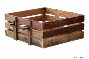 POCO BOX(ポコボックス) Cタイプ 収納 ボックス 古材 アンティーク ヴィンテージ 北欧 おしゃれ かっこいい家具