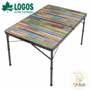 LOGOS/ロゴス Old Wooden 丸洗いダイニングテーブル 12080 オールドウッデン 丸洗いできてコンパクト収納 ゆったり使えるダイニングテー
