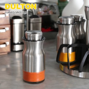 DULTON/ダルトン カーブドスパイスジャー 塩コショウ入れ調味料入れ 塩 胡椒 入れ 保存容器 調味料保存 おしゃれ調味料入れ Curved Spice