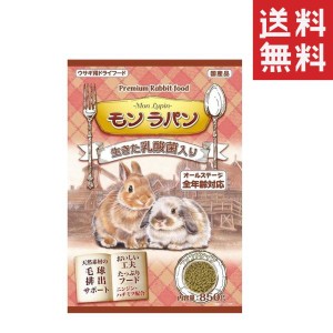 クーポン配布中!! ニチドウ 日本動物薬品 モンラパン 850g ウサギ うさぎ 餌 フード ソフトタイプ 乳酸菌