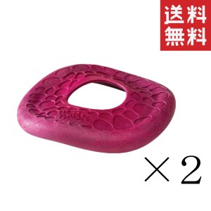 クーポン配布中!! West Paw Zogoflex ゾゴフレックス・エア ダッシュ ドッグフリスビー ダークピンク ×2個セット まとめ買い 犬用おもち