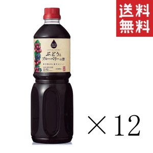 内堀醸造 フルーツビネガー ぶどうとブルーベリーの酢 1L(1000ml)×12本セット まとめ買い 業務用 美容 健康