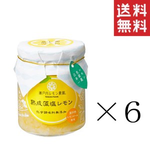 ヤマトフーズ 熟成藻塩レモン 120g×6個セット まとめ買い 瀬戸内レモン農園 塩レモン 調味料