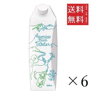 アウトレット 賞味期限2024/8/6 ゴールドパック AZUMINO ミネラルウォーター 1L×6本セット 水 訳あり 特価 まとめ買い