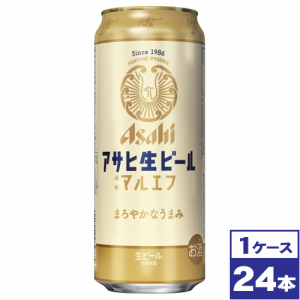 【お取り寄せ】アサヒ生ビール　マルエフ　500ml缶×24本