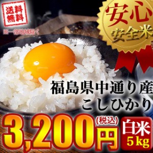 米 お米 令和5年産 福島県中通り産コシヒカリ白米５kg 送料無料 ※一部地域を除く