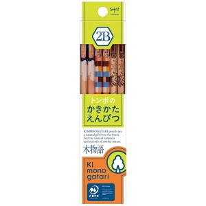 【メール便対応/6ダースまで】トンボ鉛筆 かきかたえんぴつ 木物語 KB-KF02-2B