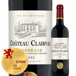 ワイン 赤ワイン シャトー・クレルヴァル 2022年 フランス ボルドー 赤ワイン フルボディ 750ml