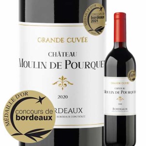 ワイン 赤ワイン シャトー・ムーラン・ド・プルケ グランド・キュヴェ 2020年 フランス ボルドー フルボディ 750ml wine