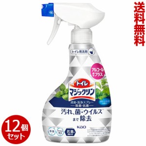 【送料無料の12個セット】【花王】トイレマジックリン 消臭洗浄スプレー 除菌・抗菌 ボトル本体 380ml