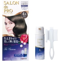 【ダリア】サロンドプロ ザ・クリームヘアカラー 4A アッシュブラウン (医薬部外品) 50g＋50g ※お取り寄せ商品