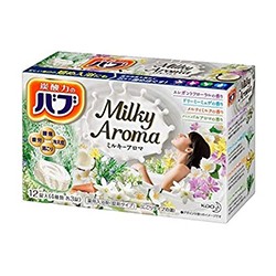 【花王】バブ ミルキーアロマ 3種の乳白色 4種の香り 40g×12錠入 ※医薬部外品 ※取寄商品