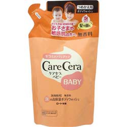 【ロート製薬】ケアセラベビー　泡の高保湿　ボディウォッシュ　つめかえ用　３５０ｍｌ ※お取り寄せ商品