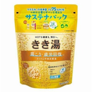 【バスクリン】きき湯 カリウム芒硝炭酸湯 はちみつレモンの香り 360g サステナパック [医薬部外品] ※取寄商品