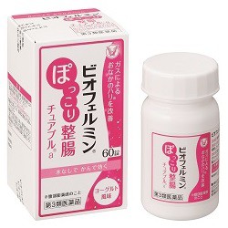 【第3類医薬品】【大正製薬】ビオフェルミン ぽっこり整腸チュアブルa 60錠 ※取寄せの場合あり