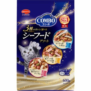 【日本ペットフード】コンボ キャット シーフードアソート 600g (120g×5袋) ☆ペット ※取寄商品 賞味期限：3ヵ月以上