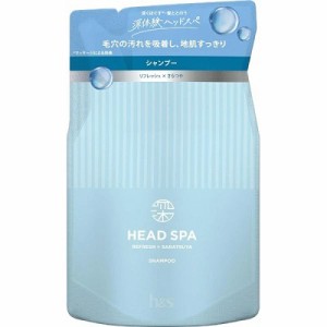 【P＆G】h＆s 深体験ヘッドスパ リフレッシュ×さらつや シャンプー つめかえ用 350g [医薬部外品] ※取寄商品