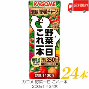 カゴメ 野菜一日 これ一本 200ml 紙パック ×24本 送料無料