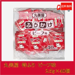 送料無料 丸美屋 特ふり ビーフ味 2.5g×40個