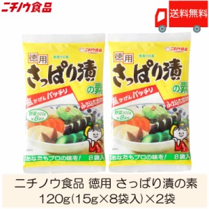ニチノウ食品 徳用 さっぱり漬の素 120g (15g×8袋入) × 2袋 送料無料