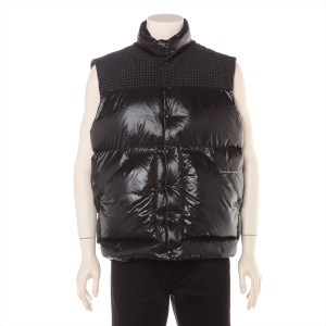 未使用品□20AW モンクレールジーニアス 7 フラグメント ヒロシフジワラ DAXY GILET チェック柄 ダウンベスト/ジレ 黒系 2 伊製 正規