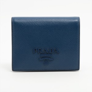 プラダ サフィアーノ 1MV204 レザー 財布 ブルー
