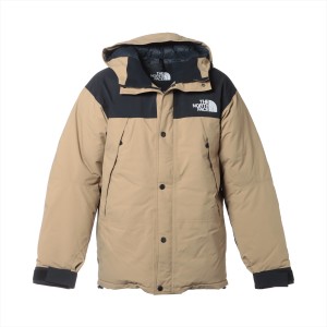 ノースフェイス ナイロン ダウンジャケット XL メンズ ブラック×ベージュ  ND92237 MOUNTAIN DOWN JACKET