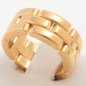 美品 ゴールド リング 指輪 パンサー ダイヤモンド パンテール 18K 