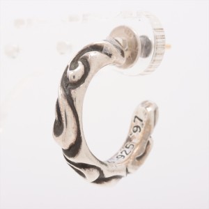 CHROME HEARTS HOOP 持ち回る SCROOL フープピアス両耳