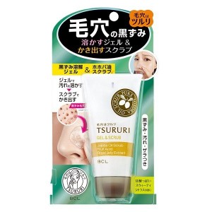 ツルリ 角栓溶かす ジェル＆スクラブ 55g 毛穴・黒ずみ除去(89407)