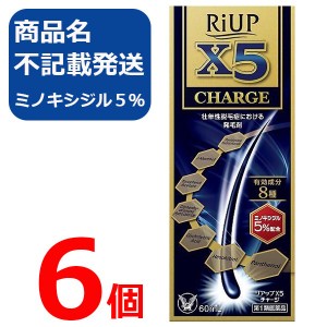 【第1類医薬品】リアップX5チャージ 60ml 6個 リアップx5 CHARGE 発毛剤 大正製薬 毛生え薬 ミノキシジル 5% 薄毛 壮年性 育毛剤  育毛ロ