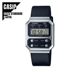 【即納】日本未発売 CASIO STANDARD カシオ スタンダード デジタル レザーバンド A100WEL-1A 腕時計 メンズ メール便送料無料