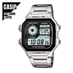 【即納】CASIO STANDARD カシオ スタンダード デジタル シルバー メタル AE-1200WHD-1A 腕時計 メンズ CASIO専用ケース付き 送料無料