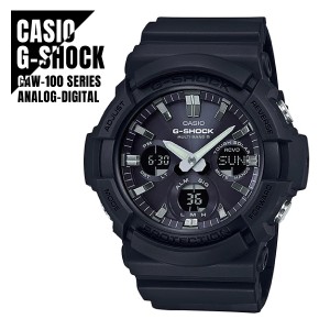 【即納】CASIO カシオ G-SHOCK ジーショック 電波受信 タフソーラー GAW-100B-1A ブラック 腕時計 メンズ 送料無料