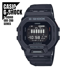 【即納】CASIO カシオ G-SHOCK Gショック G-SQUAD Gスクワッド スマートフォンリンク Bluetooth通信 GBD-200-1 ブラック 腕時計 メンズ