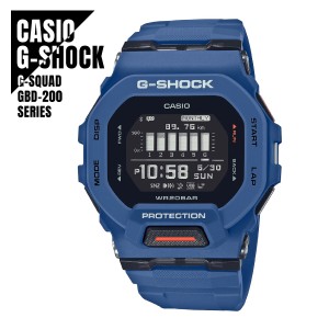 【即納】CASIO カシオ G-SHOCK Gショック G-SQUAD Gスクワッド スマートフォンリンク Bluetooth通信 GBD-200-2 ブルー 腕時計 メンズ