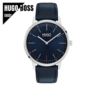 HUGO BOSS ヒューゴボス 1520008 EXIST ネイビー レザー メンズ