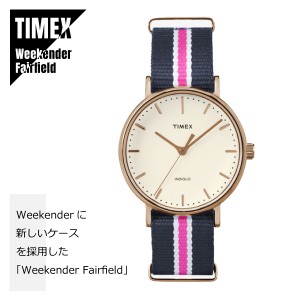 【即納】TIMEX タイメックス Weekender Fairfield ウィークエンダー フェアフィールド TW2P91500 ネイビー ピンク 腕時計 メンズ レディ