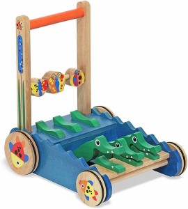 メリッサ&ダグ ワニの手押し車 木製 Melissa & Doug カタカタ 知育おもちゃ