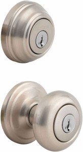 クイックセット ジュノ 鍵付きエントリードアノブ＆シングルシリンダーデッドボルト Kwikset