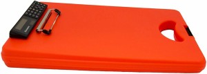 サンダース Saunders クリップボード 電卓付き 00543 プラスチック製 収納 DeskMate II オレンジ レターサイズ 並行輸入品