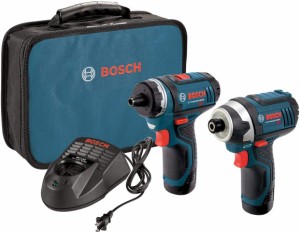 ボッシュ Bosch CLPK27-120 電動ドリル&ドライバー インパクトドライバー ツールセット バッテリー付き 充電器付き ケース付き 12V