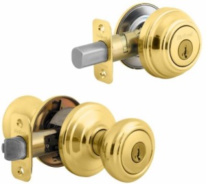 クイックセット キャメロン 鍵付きエントリードアノブ＆シングルシリンダーデッドボルト Kwikset