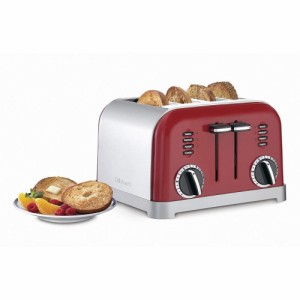 Cuisinart クイジナート　トースター Cuisinart 2-slice メタルクラシックトースター 4-Slice レッド CPT-180MR