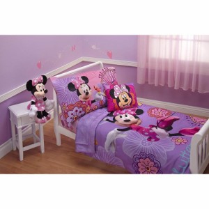 Disney Minnie's Toddler Bedding Set ディズニー ミニー シーツ セット 4点アメリカ輸入家具　アメリカ輸入雑貨